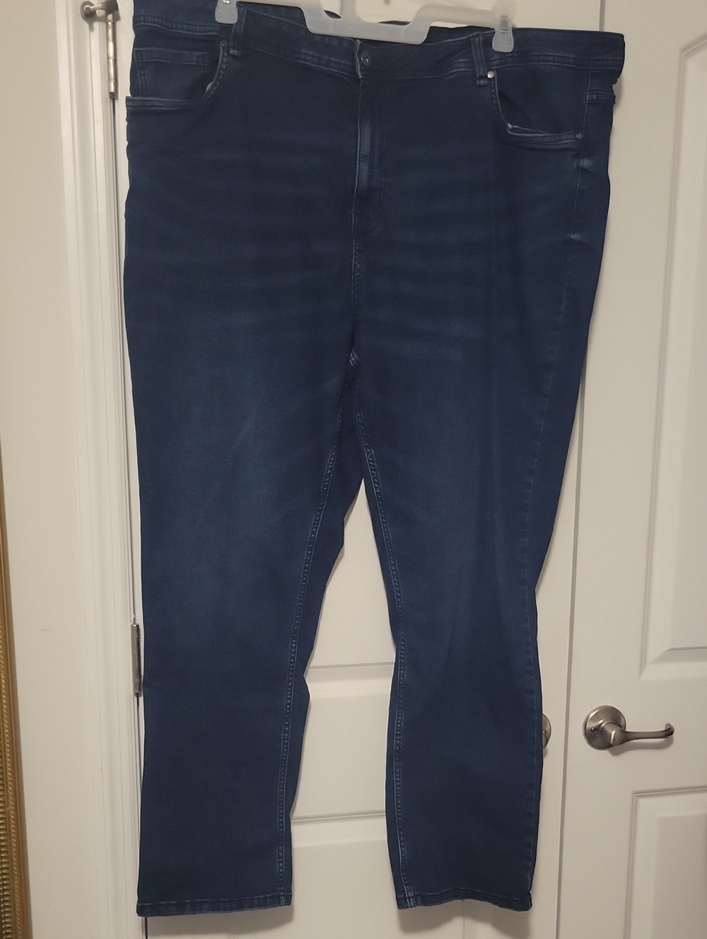 Slim Straight Men's Jeans in Navy Blue